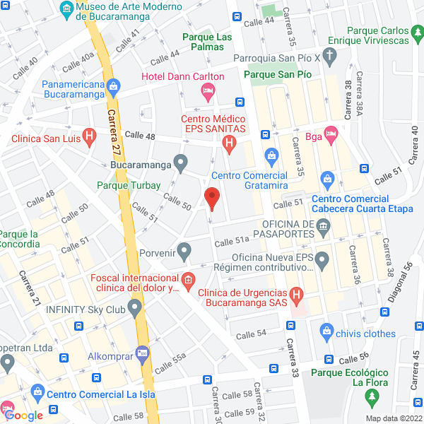 Map of Destino Sin Límites S.A.S.
