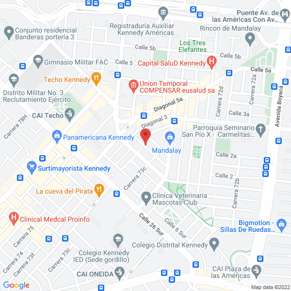 Mapa de Aerobuses De Colombia S.A.