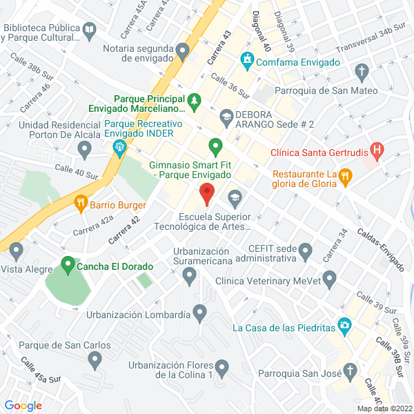 Mapa de Acuario Azúl Profundo