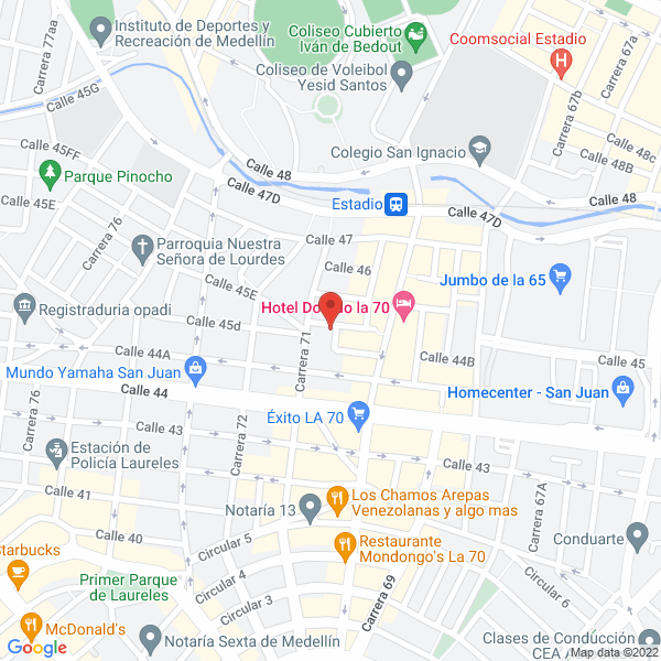 Mapa de Agencia De Viajes Turismo Con Clase Ltda.