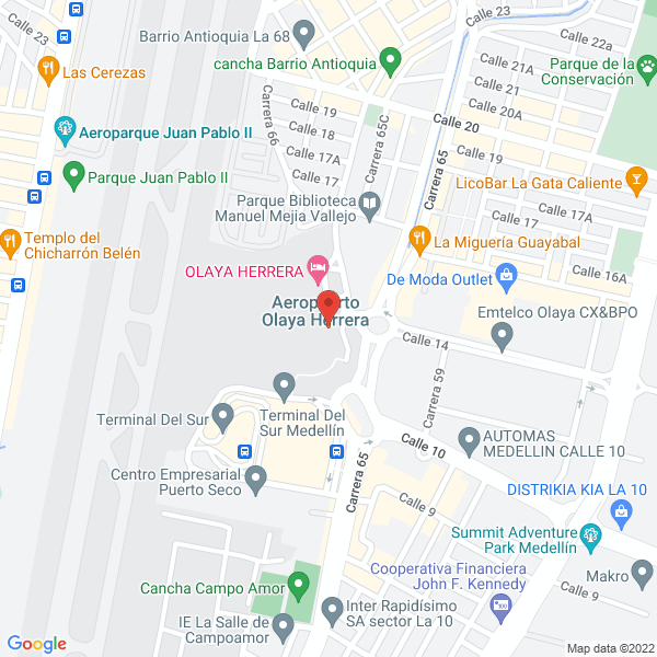 Mapa de Aerocafé
