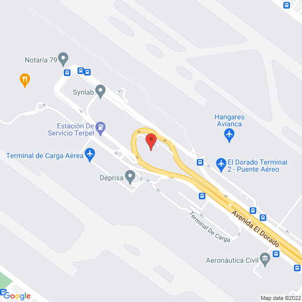 Mapa de Aerocentro De Colombia Centro De Instrucción Aeronáutica
