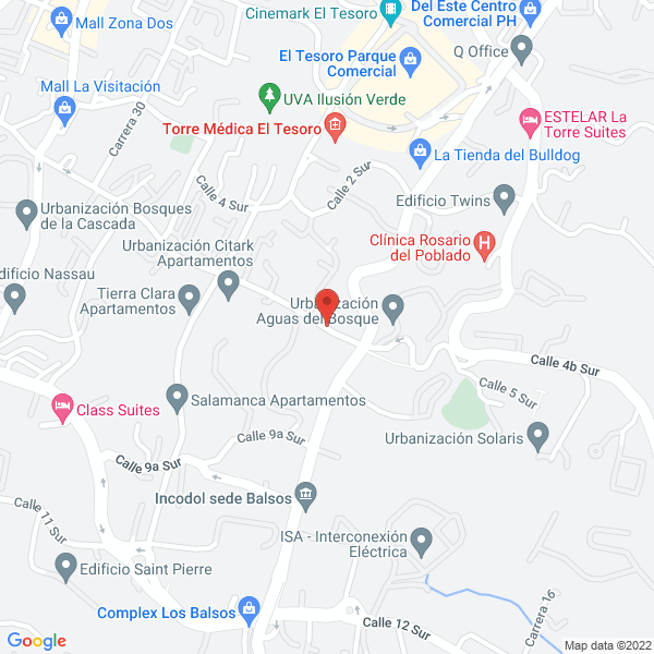 Mapa de Afiliaciones Colsanitas Muelle 1
