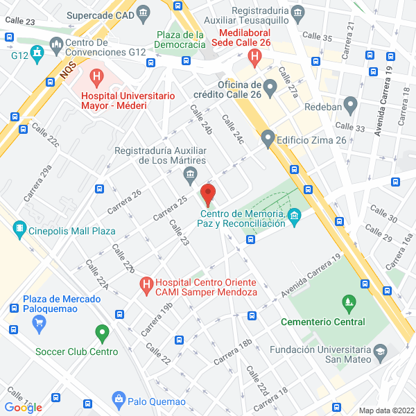 Mapa de Afilmaquinas S.A.S.