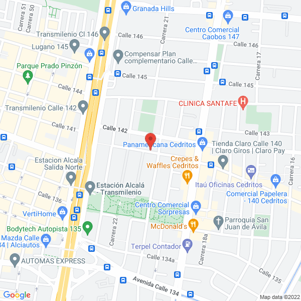 Mapa de Agencia De Viajes Eklipse