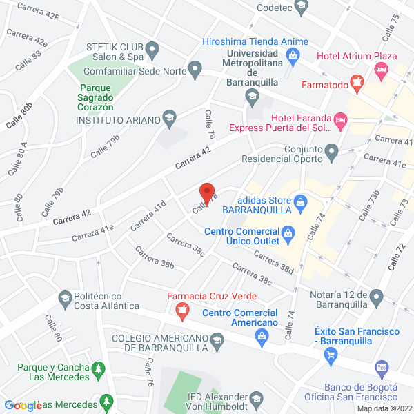 Map of Advanti S.A.S.