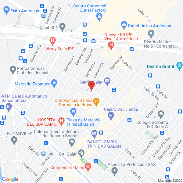 Mapa de Af Impresores S.A.S.