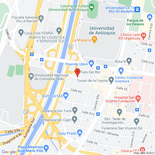 Mapa de Afrex S.A.S.