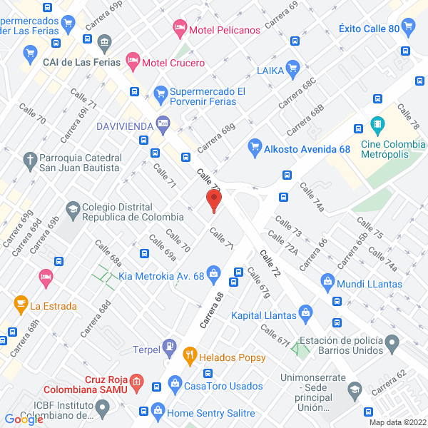 Mapa de Adiquim Ltda.