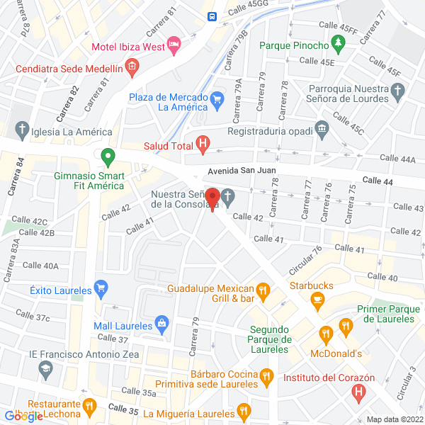 Mapa de Admibienes Ltda.