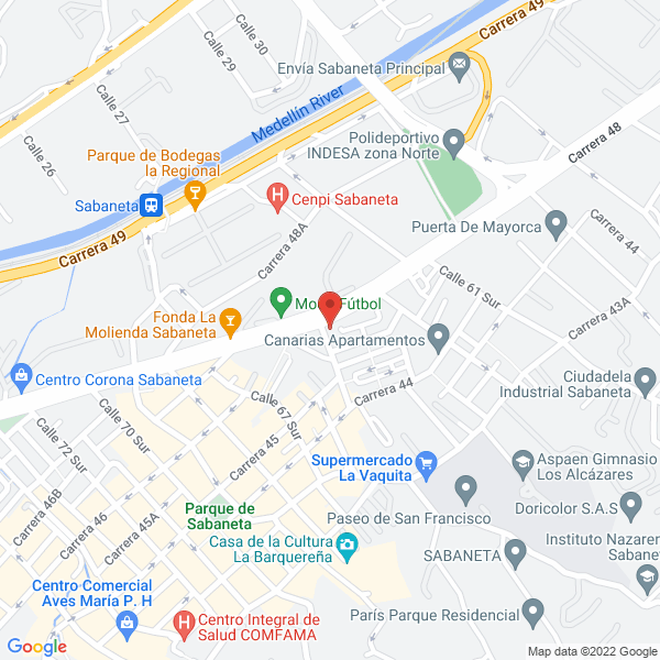 Mapa de Administraciones Arroyave Calle