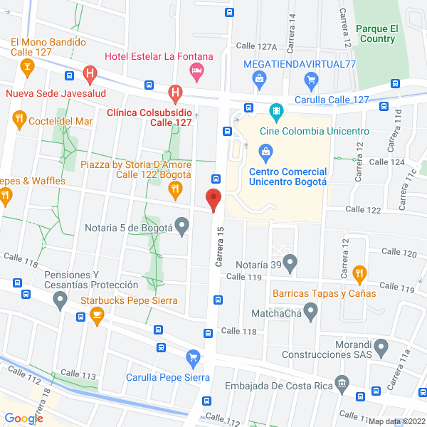 Mapa de Adminser Ingeniería S.A.S.