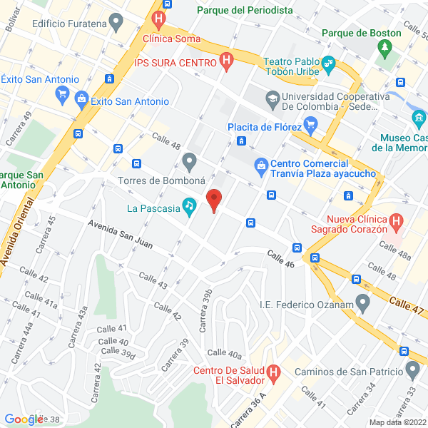 Mapa de Adolfo Gómez Fernández S.A.