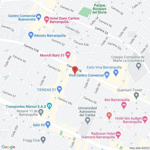 Map of Agencia De Aduanas Promotora De Carga Ltda.N-2