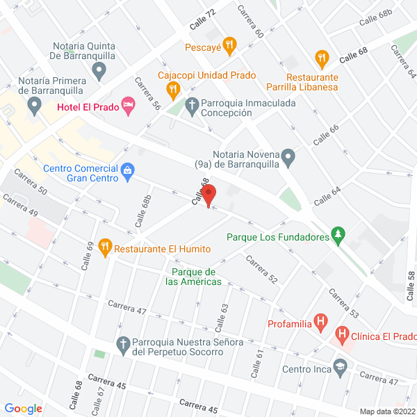 Map of Agencia De Aduanas Pulido Anderson Nivel 2