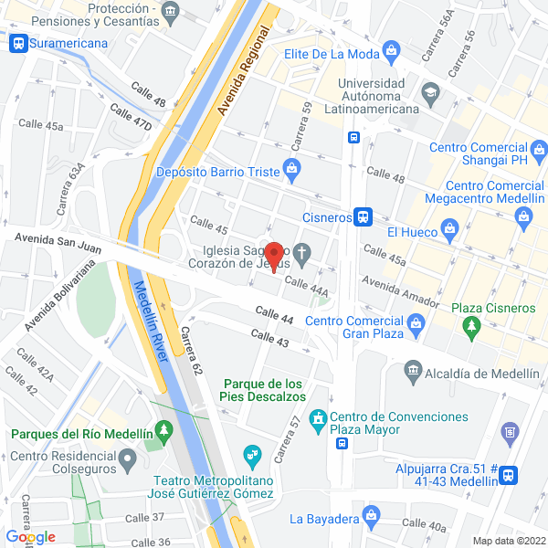 Mapa de Agencia De Baterías La 59