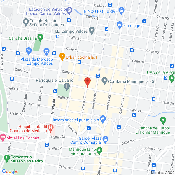Mapa de Agencia De Frijoles Gildardo Betancur