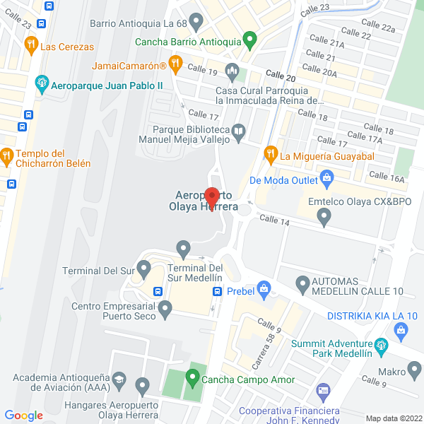 Mapa de Agencia De Viajes Bojayá S.A.S.