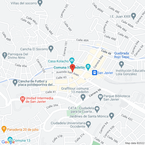 Mapa de Agencia Rapillaves Mao La 100