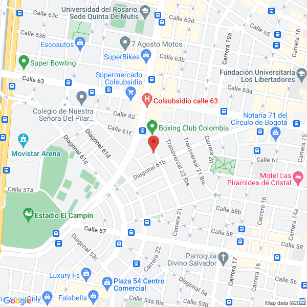 Mapa de Alcala Arquitectura & Comunicaciones Ltda.