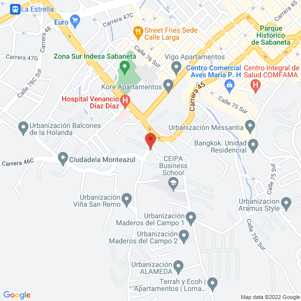 Mapa de Agrícola La Serranía
