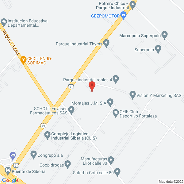 Mapa de Agroinsumos El Condado S.A.
