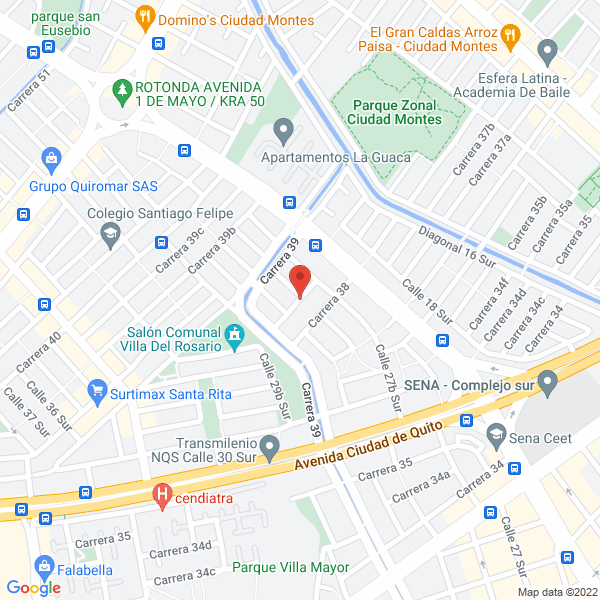 Mapa de Agencia Tours Mar Y Sol