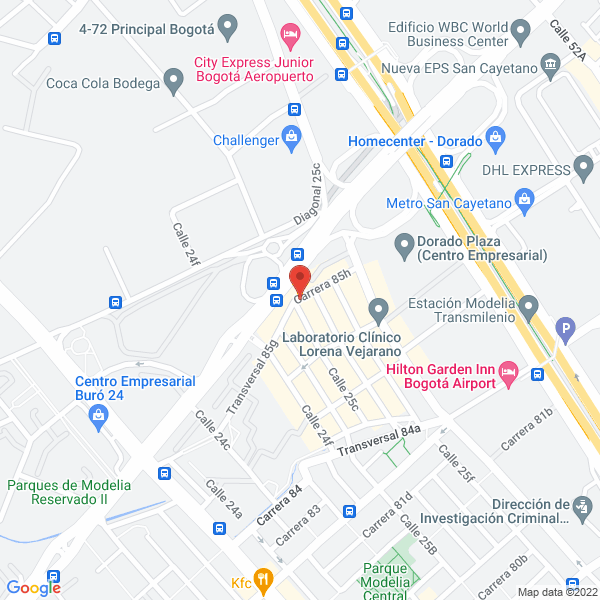 Mapa de Agencia De Aduanas Wes S.A.S.