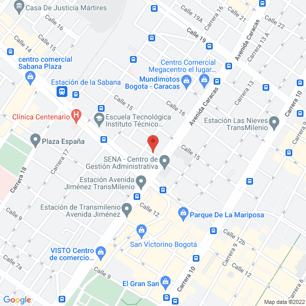 Mapa de Agencia Pirotecnia Hoffman