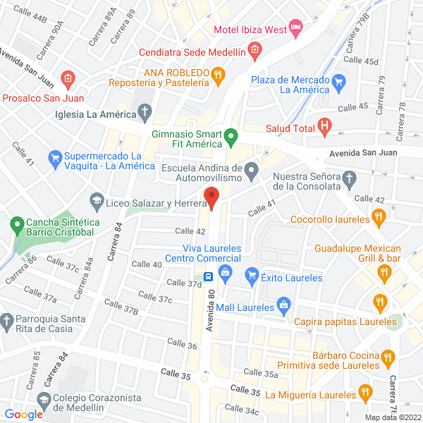 Mapa de Agencia Viajes Punto La 80