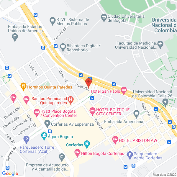 Mapa de Agencia De Viajes Y Turismo Izatour Ltda.