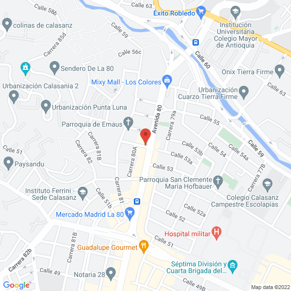 Mapa de Aguas Lindas Restaurante Bar