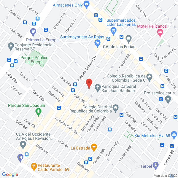Mapa de Aguirre Y Naranjo Asociados Ltda.