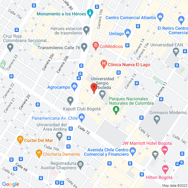 Mapa de Aguja De Oro Bordados De Cartago