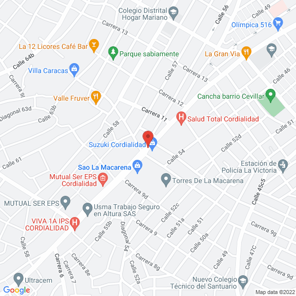 Map of Ahmt & Cía. Ltda.