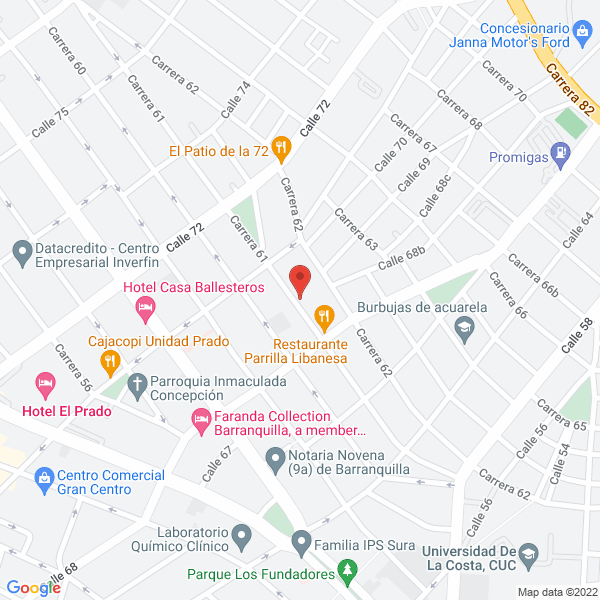 Map of Aire Acondicionado Aire Aseo