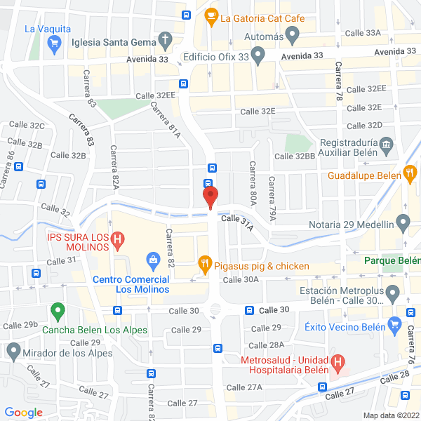 Mapa de Albenzu Restaurante