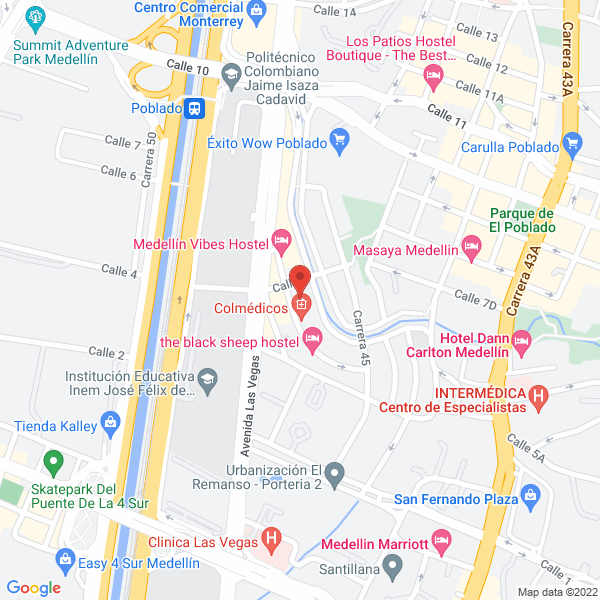 Mapa de Biosystems Antioquia S.A.