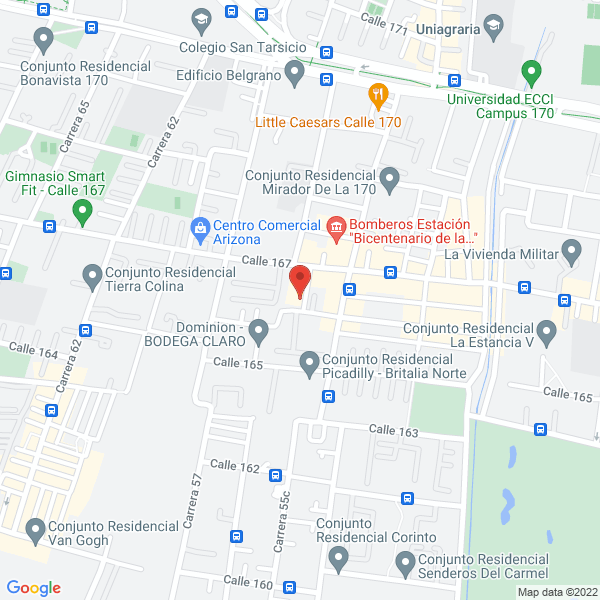 Mapa de Biscire S.A.S.