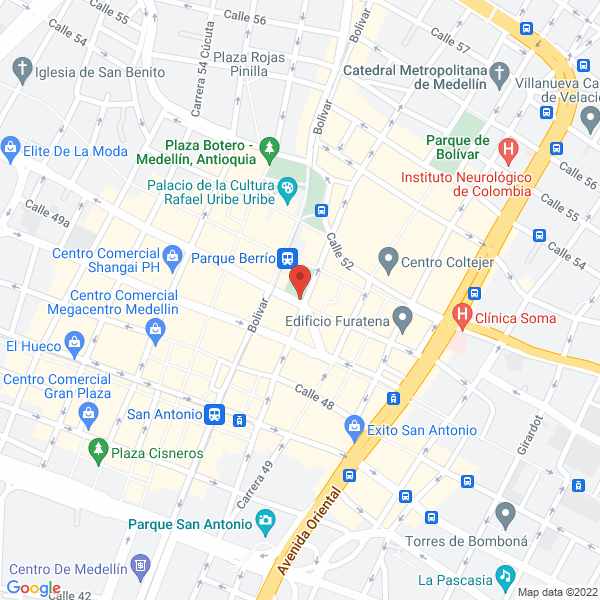 Mapa de Blahos Representaciones Turisticas