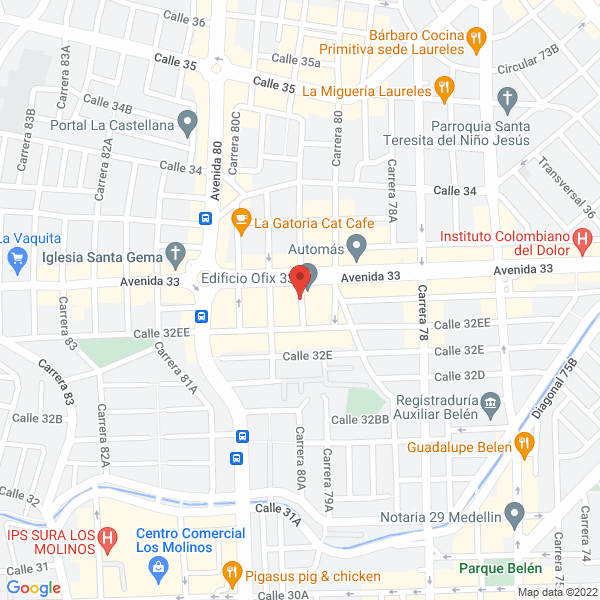 Mapa de Blanco García Jenny