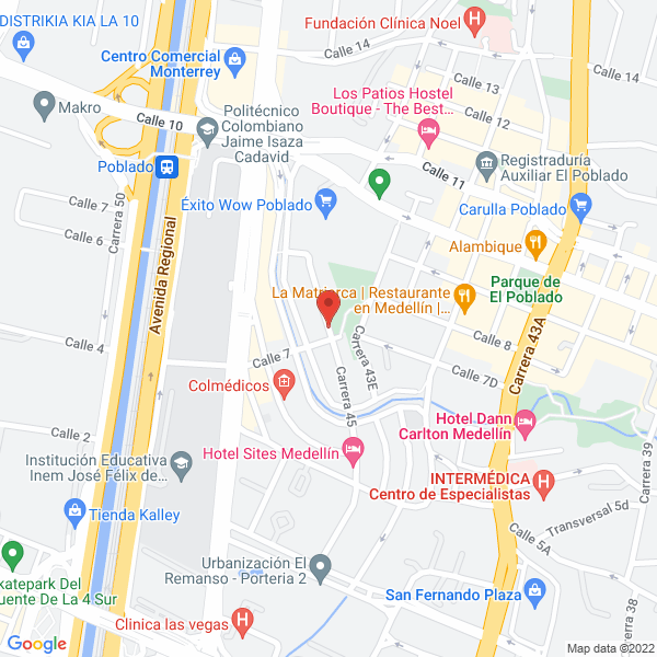 Mapa de Floristeria Racha