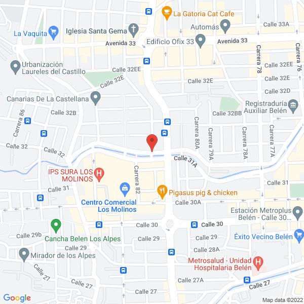 Mapa de Arrendamientos La Aguacatala Ltda.