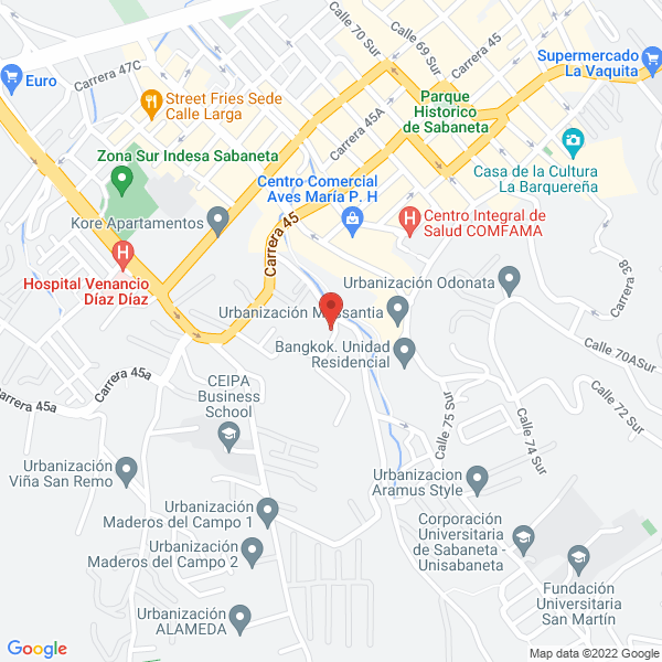 Mapa de Arrodrigo S.A.S