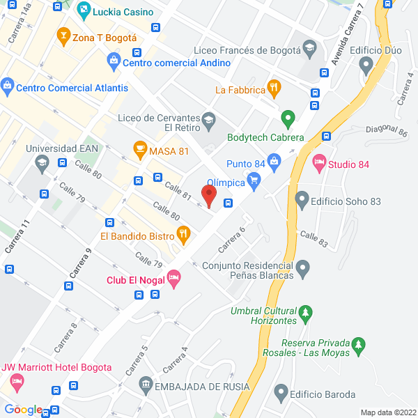 Mapa de Banci S.A.S.