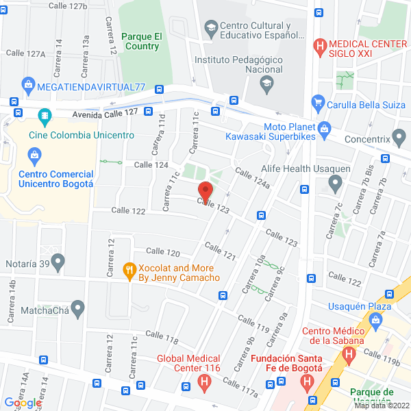 Mapa de Boyacá Hotel Campestre Santa Rosalía