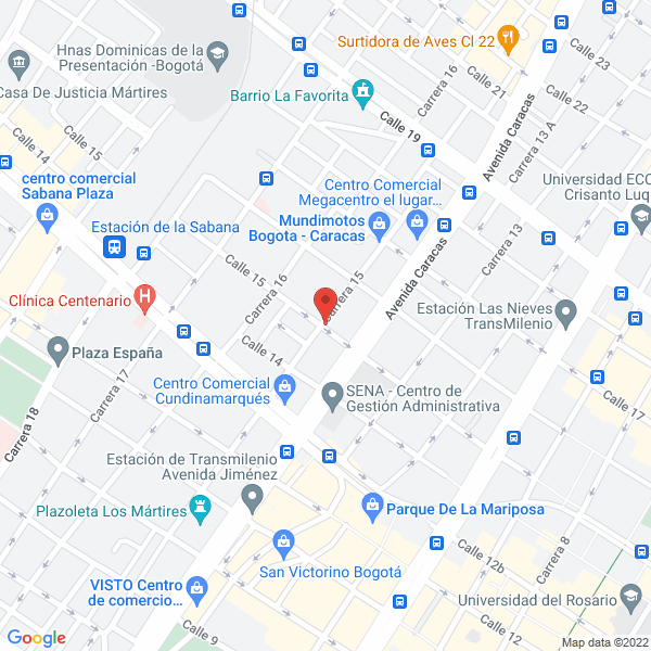 Mapa de Bpl Soluciones Ocupacionales S.A.S.
