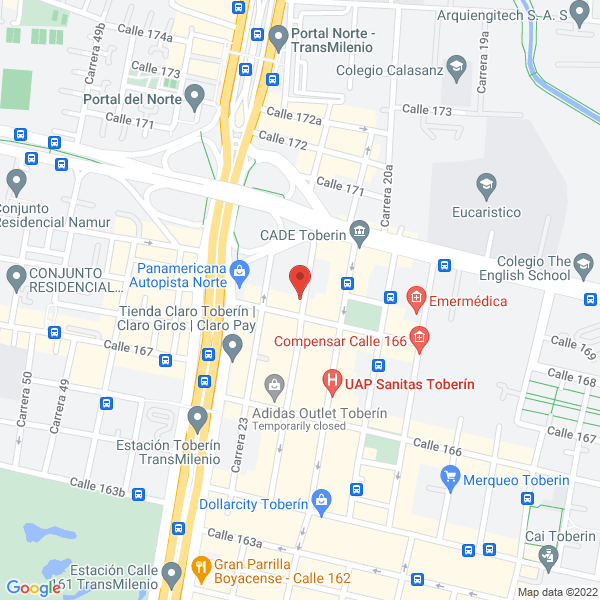 Mapa de Induplas S.A.