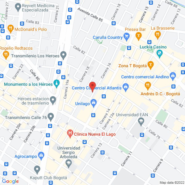 Mapa de Asertouris C.B.L. Ltda.