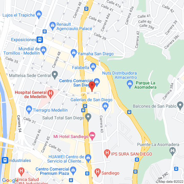 Mapa de Asesores Administrativos